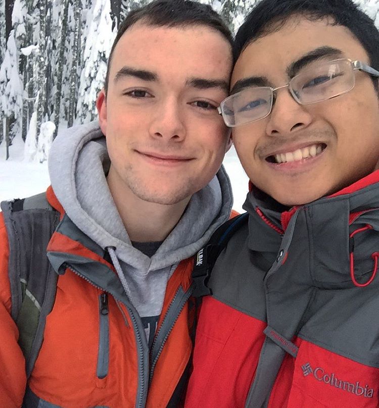 Skiing with Nathan
